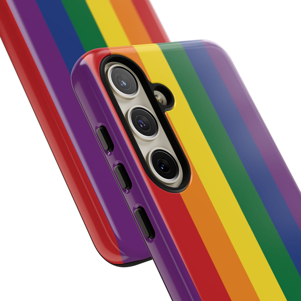 LGBTQ Rainbow Flag Tough Phone Case for iPhone, Galaxy, or Google Pixel