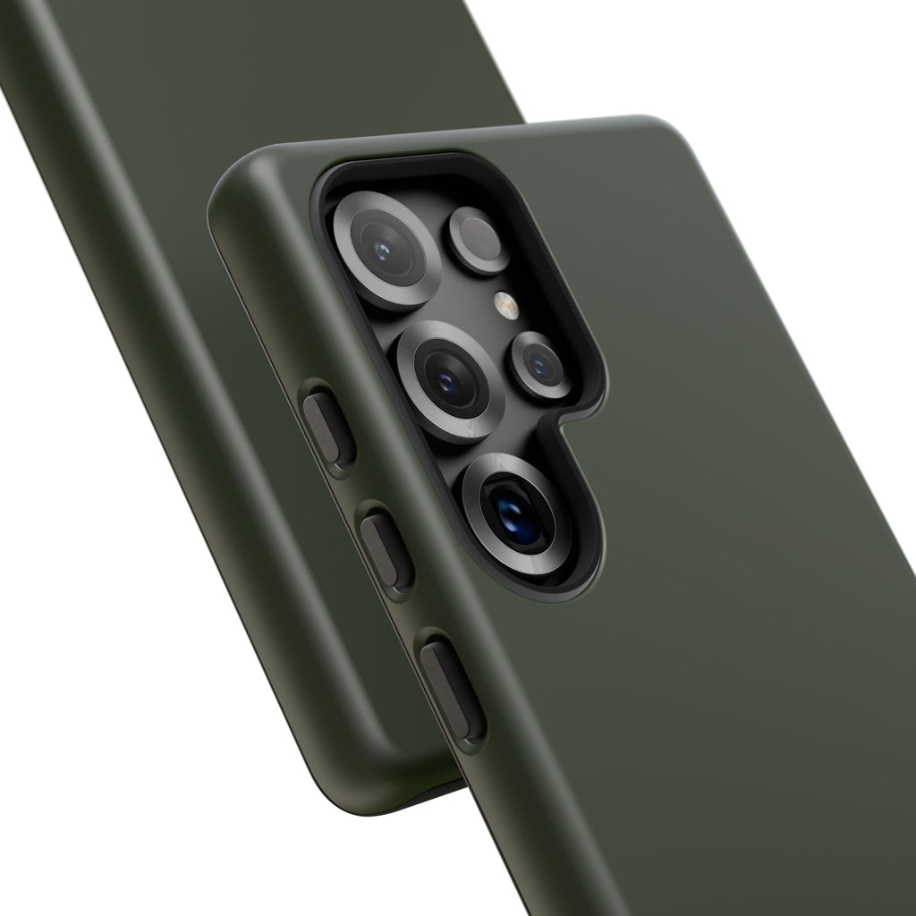 Olive Green Tough Phone Case for iPhone, Galaxy and Google Pixel