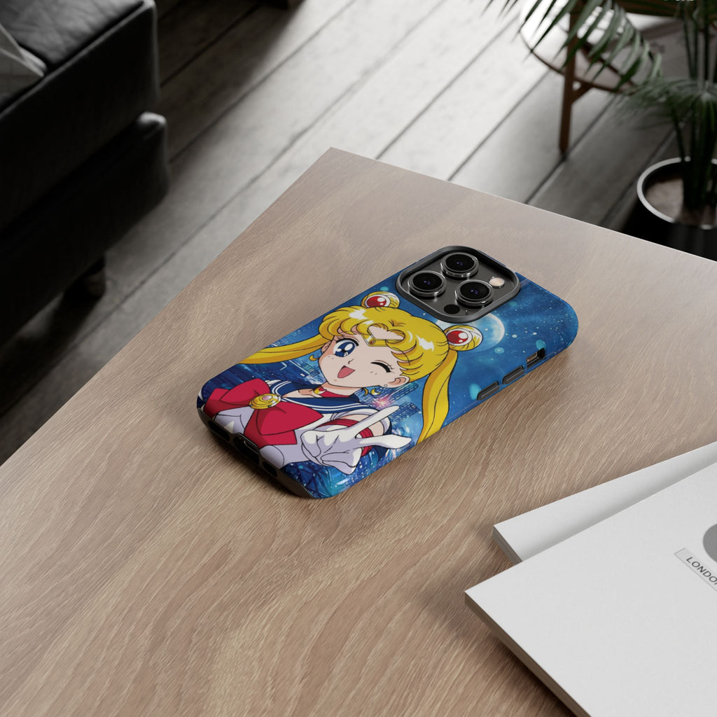 Blue S Moon Tough Case for iPhone, Galaxy, or Google Pixel