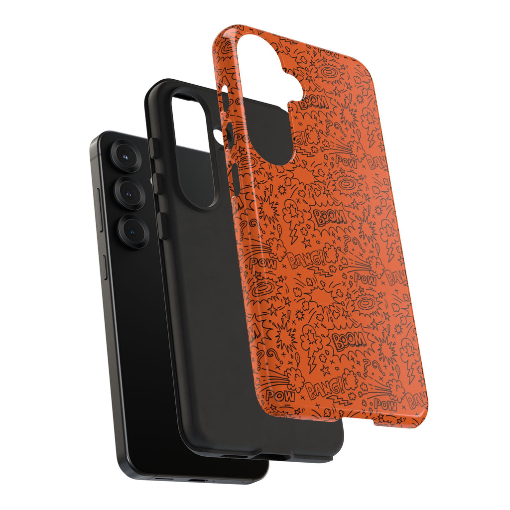 Wow Orange Tough Case for iPhone, Galaxy, or Google Pixel