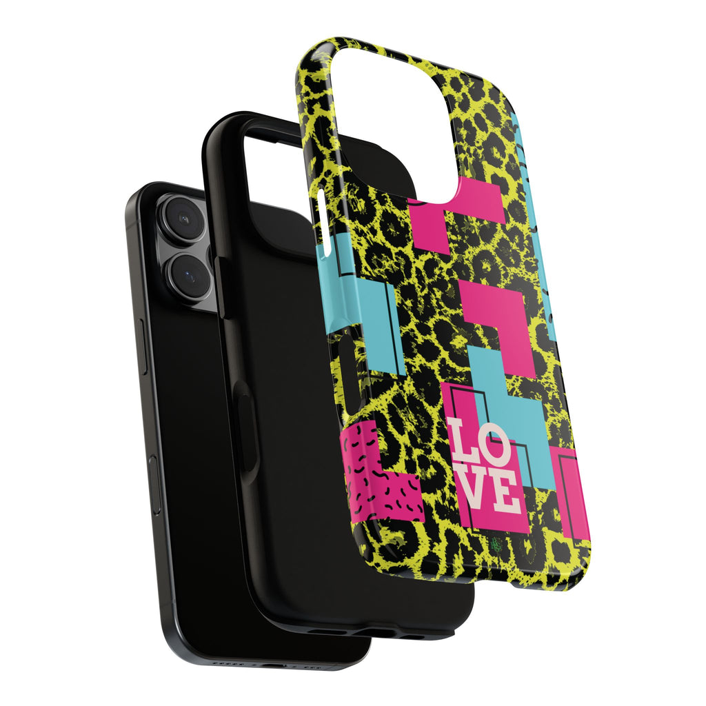 LOVE Neon Yellow RG Phone Case iPhone, Galaxy and Google Tough Cases