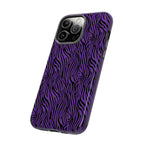 Purple Zebra Tough Phone Case for iPhone, Galaxy, or Google Pixel