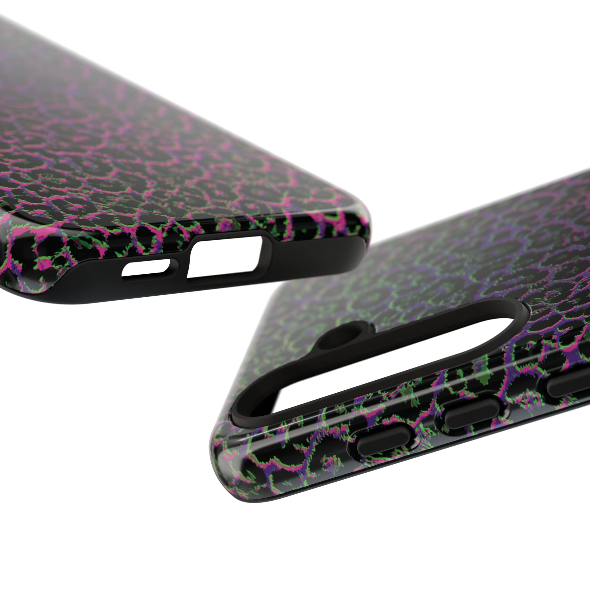 Colorful Leopard Tough Phone Case for iPhone, Galaxy, or Google Pixel