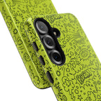 Neon Lime Wow Tough Case for iPhone, Galaxy, or Google Pixel