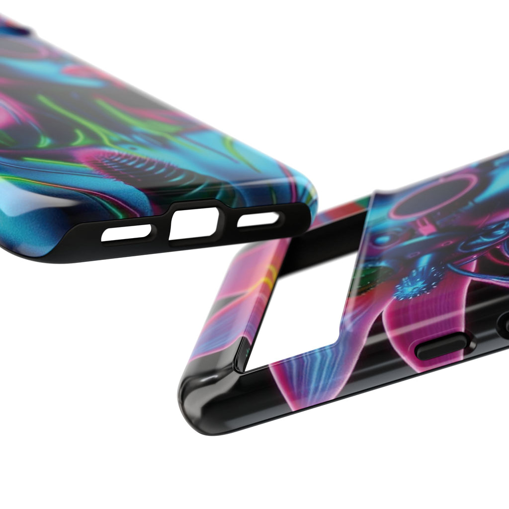 Neon Androgen Cactus Flower Tough Phone Case for iPhone, Galaxy, or Google Pixel