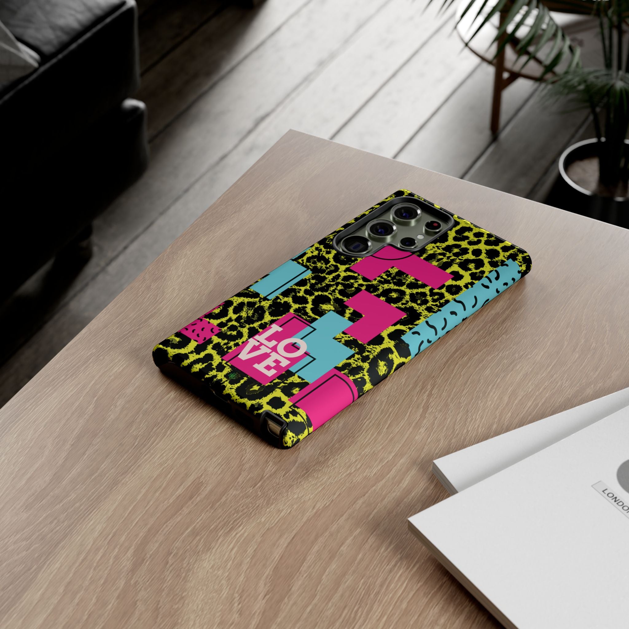 LOVE Neon Yellow RG Phone Case iPhone, Galaxy and Google Tough Cases