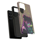 Purple Neon Lime Leopard Kz Tough Case for iPhone, Galaxy, or Google Pixel