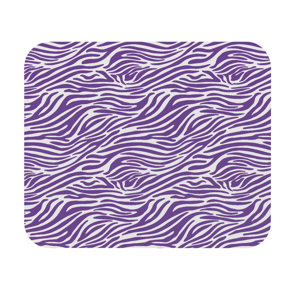 Purple Zebra Print Mouse Pad