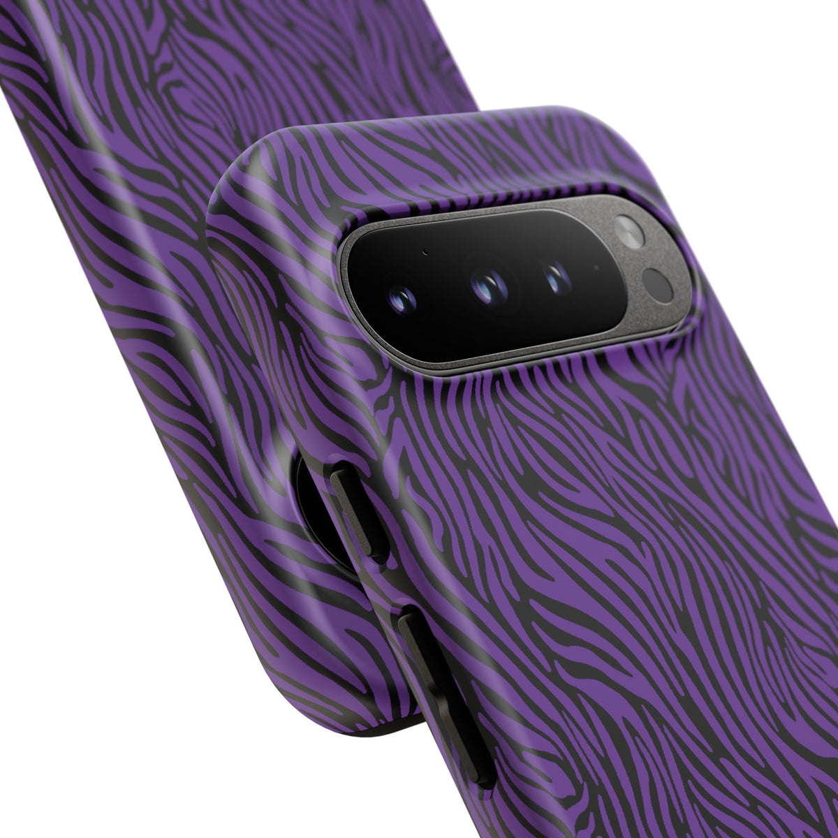Purple Zebra Tough Phone Case for iPhone, Galaxy, or Google Pixel