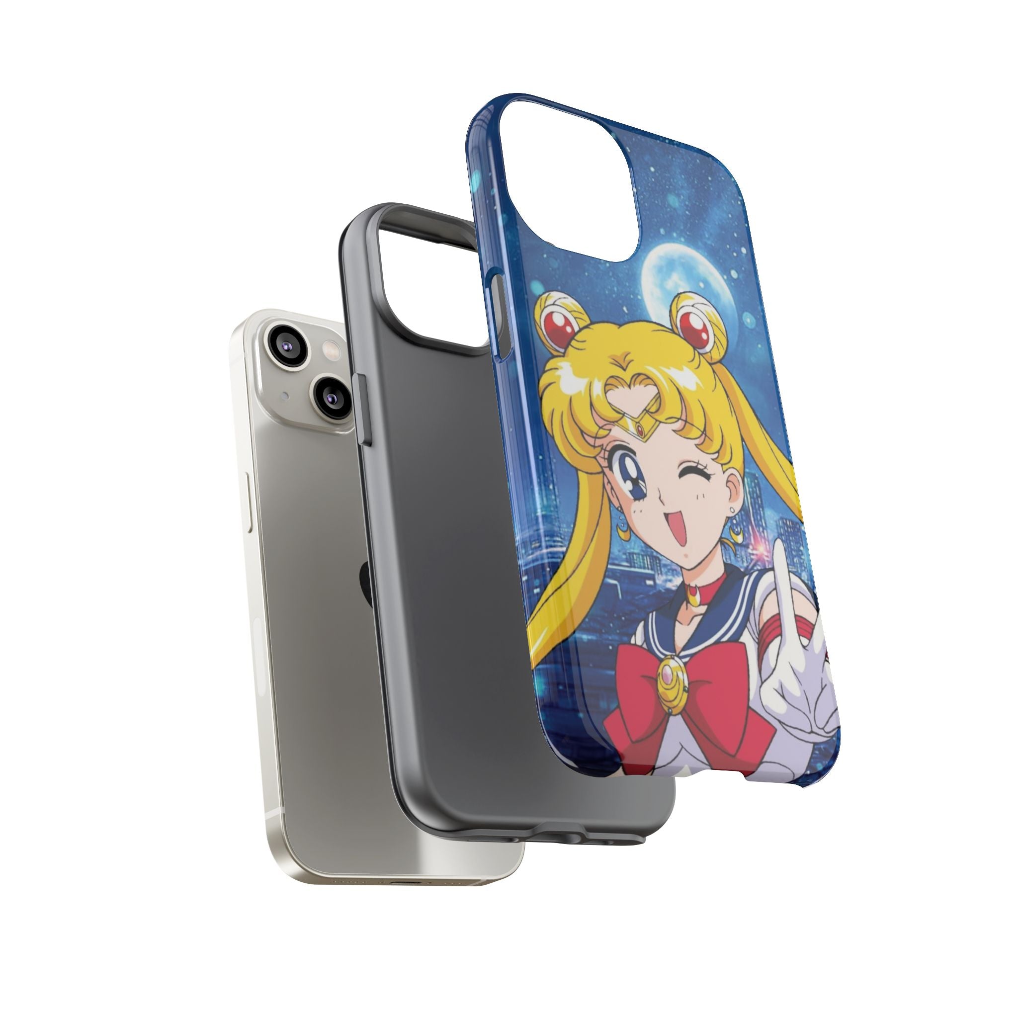 Blue S Moon Tough Case for iPhone, Galaxy, or Google Pixel