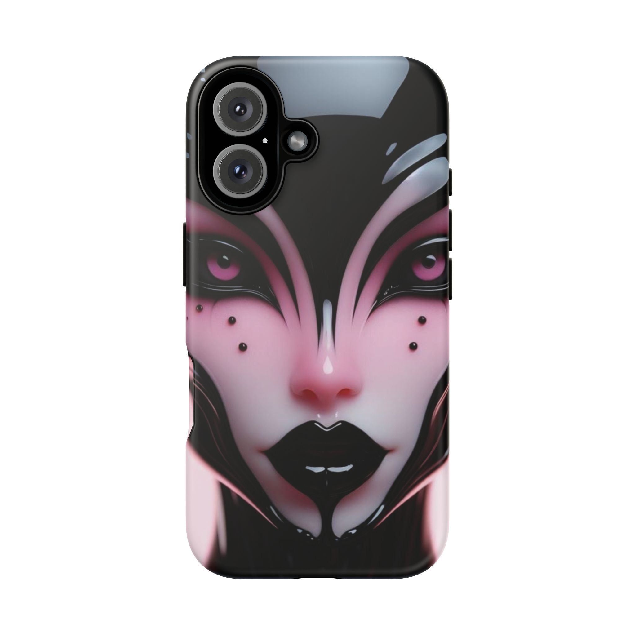 Pink Alien Tough Phone Case for iPhone, Galaxy, or Google Pixel