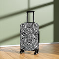 Zebra Print Black and White Luggage Cover
