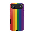 LGBTQ Rainbow Flag Tough Phone Case for iPhone, Galaxy, or Google Pixel