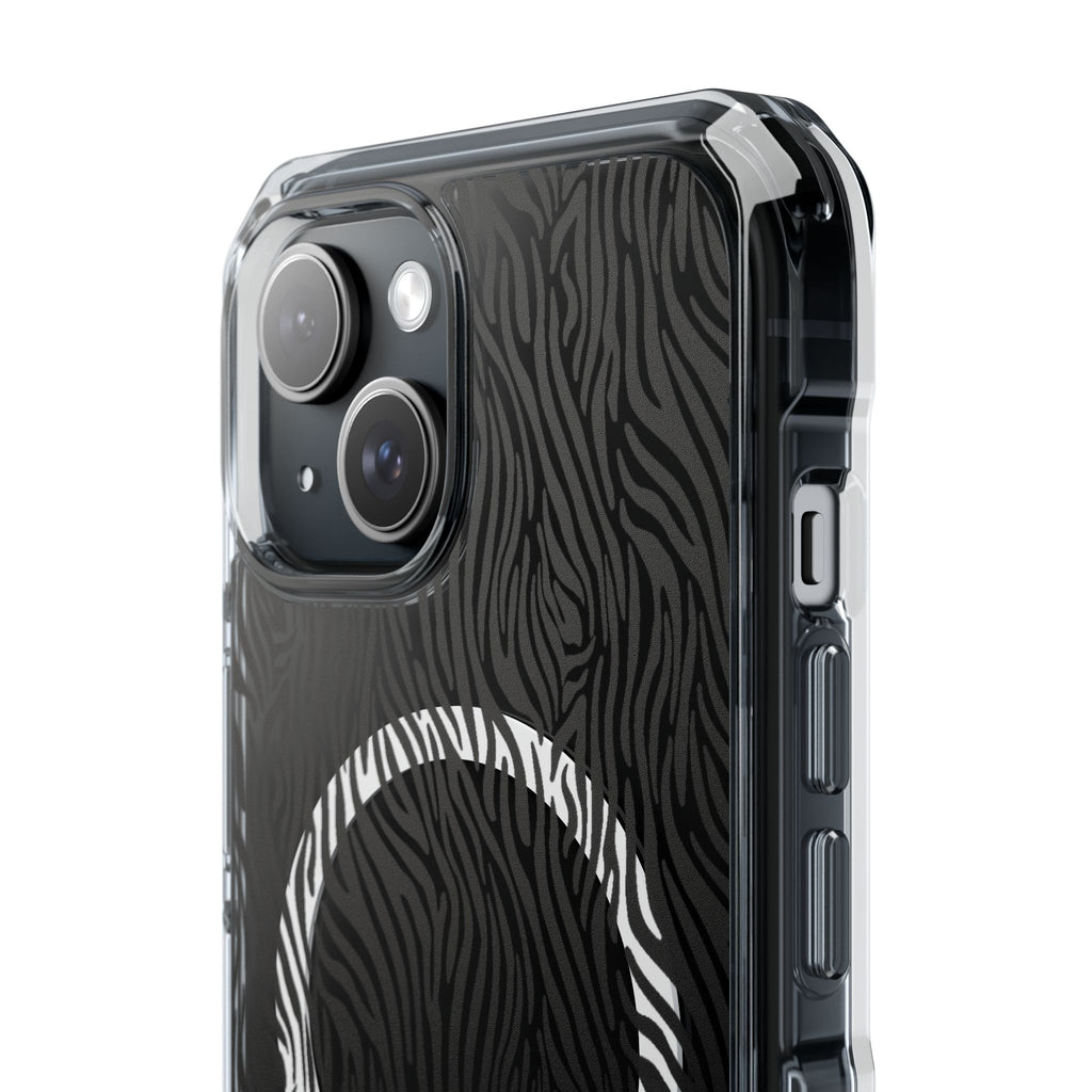 Zebra Magnetic iPhone 14, 15, 16 Series Clear Impact Cases