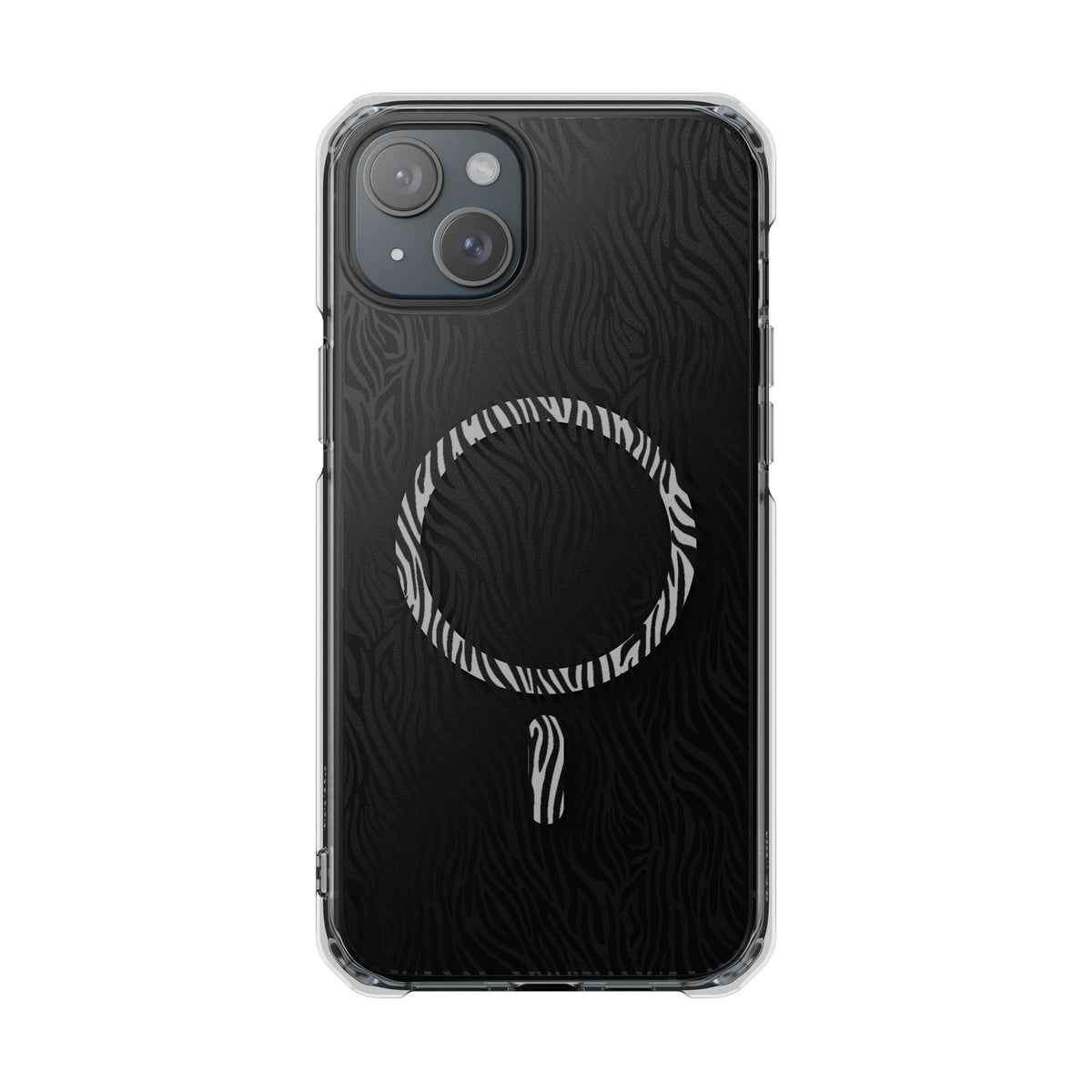 Zebra Magnetic iPhone 14, 15, 16 Series Clear Impact Cases