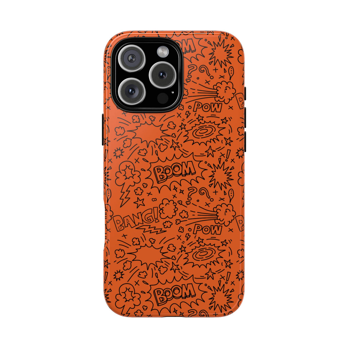 Wow Orange Tough Case for iPhone, Galaxy, or Google Pixel
