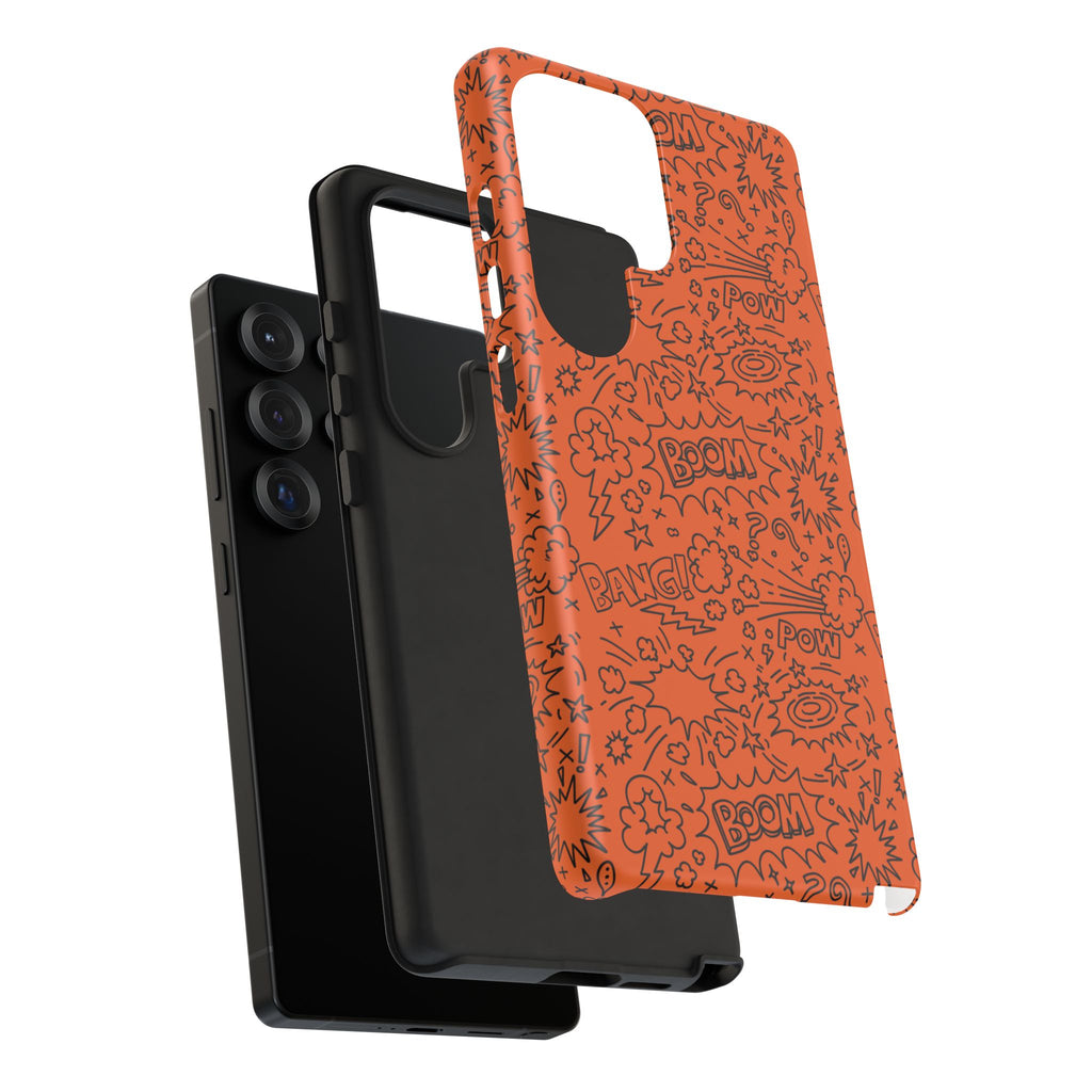 Wow Orange Tough Case for iPhone, Galaxy, or Google Pixel