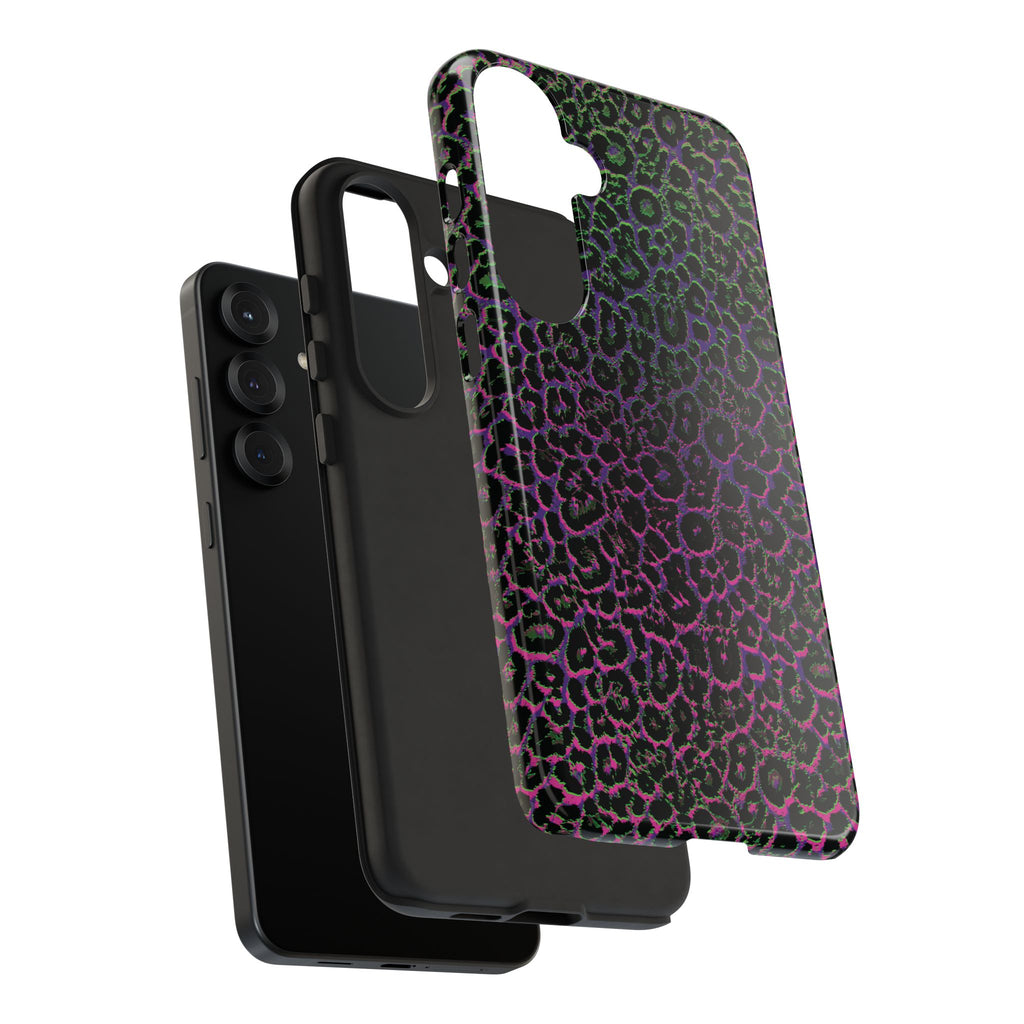 Colorful Leopard Tough Phone Case for iPhone, Galaxy, or Google Pixel