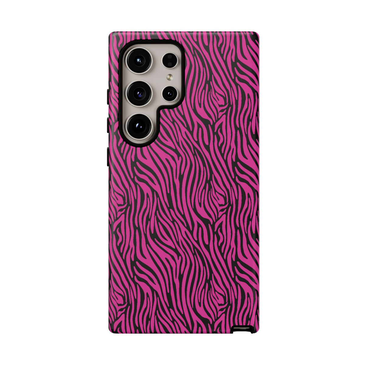 Pink Zebra Tough Phone Case for iPhone, Galaxy, or Google Pixel