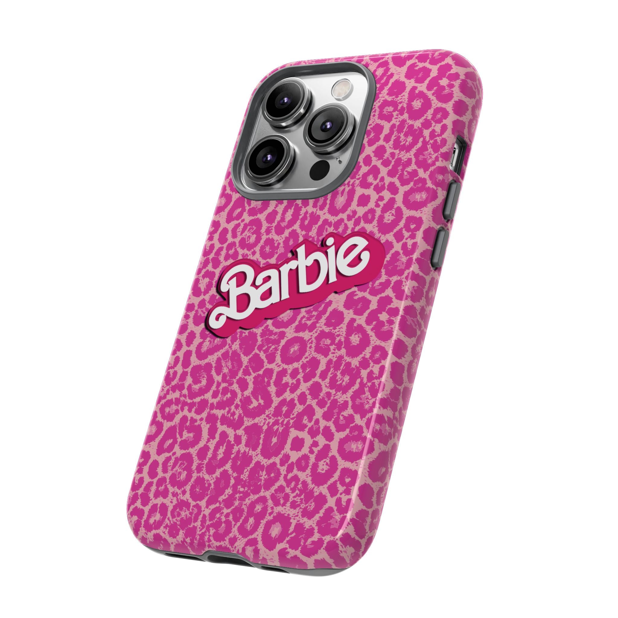 Hot Neon Pink Leopard Barb Tough Phone Case iPhone, Galaxy, or Google Pixel