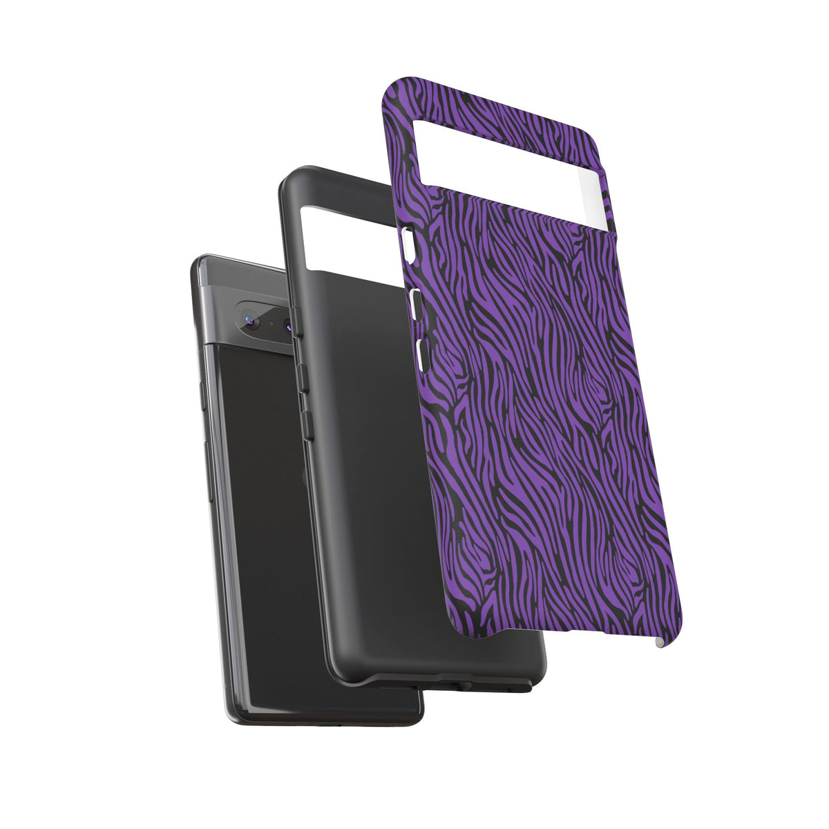 Purple Zebra Tough Phone Case for iPhone, Galaxy, or Google Pixel