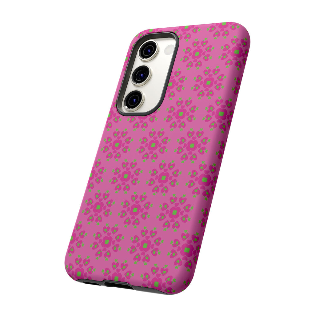 Floresta Heart Pink Tough Phone Case iPhone, Galaxy, or Google Pixel