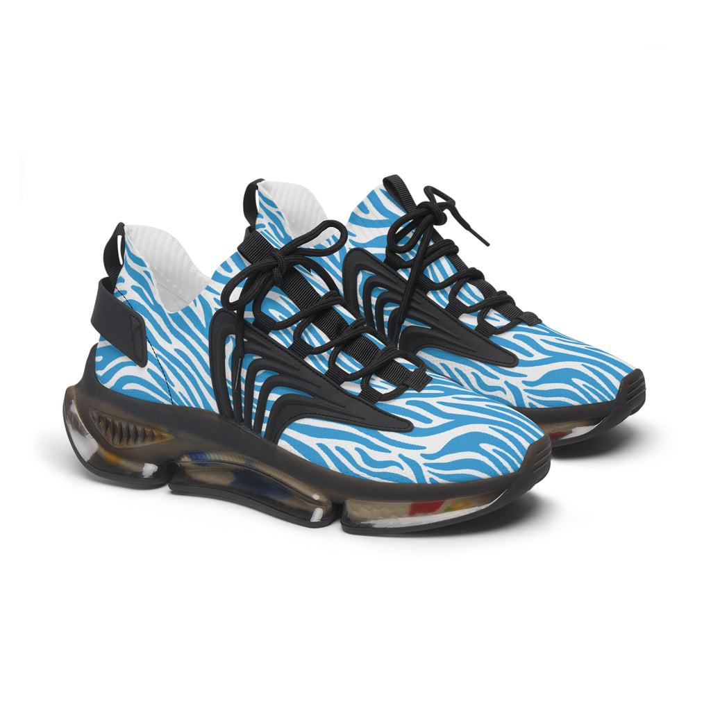 Blue Zebra Women's Mesh Sneakers