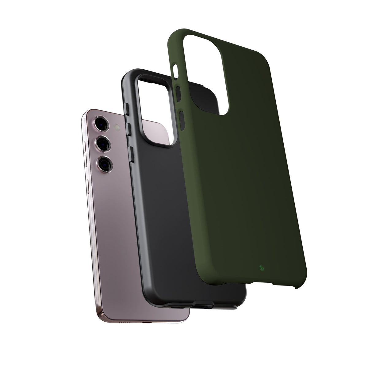Olive Green Tough Phone Case for iPhone, Galaxy and Google Pixel
