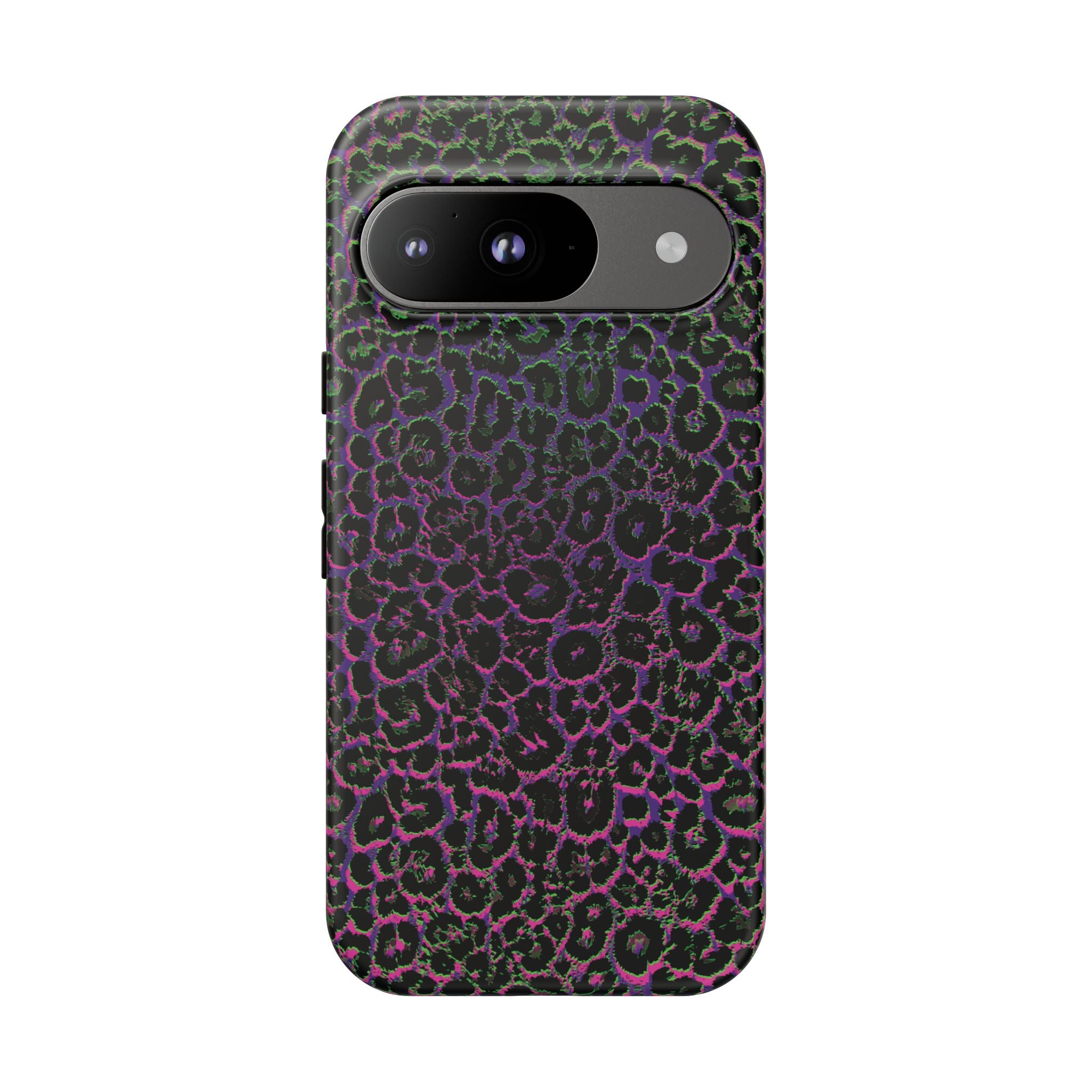 Colorful Leopard Tough Phone Case for iPhone, Galaxy, or Google Pixel