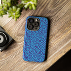 Blue Purple Leopard Tough Phone Case iPhone, Galaxy, or Google Pixel
