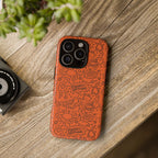 Wow Orange Tough Case for iPhone, Galaxy, or Google Pixel