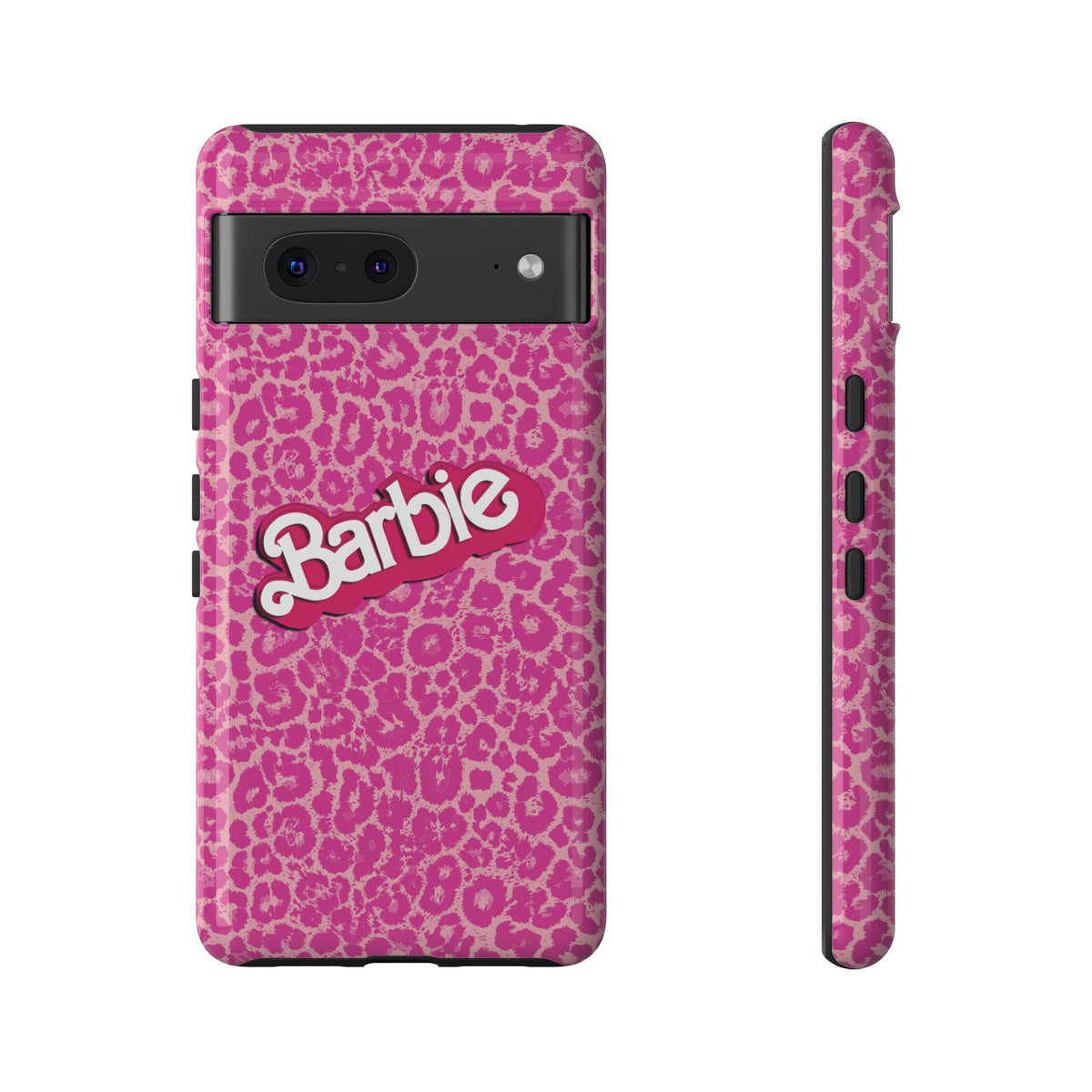 Hot Neon Pink Leopard Barb Tough Phone Case iPhone, Galaxy, or Google Pixel