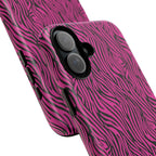 Pink Zebra Tough Phone Case for iPhone, Galaxy, or Google Pixel