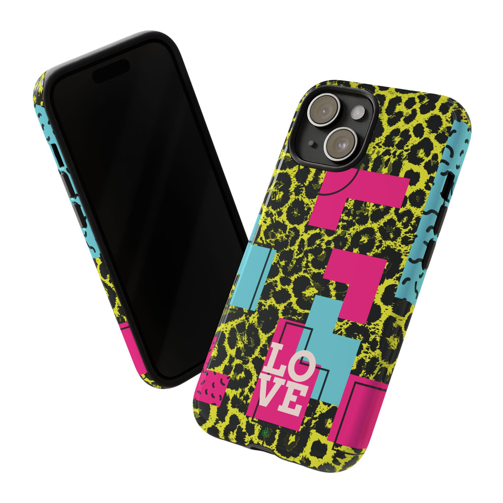 LOVE Neon Yellow RG Phone Case iPhone, Galaxy and Google Tough Cases
