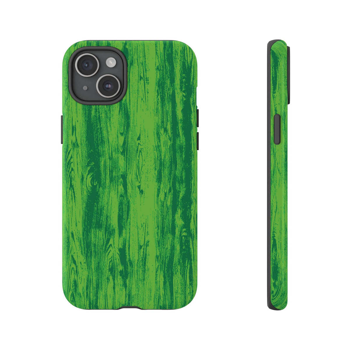 Neon Green Wood Tough Phone Case iPhone, Galaxy, or Google Pixel