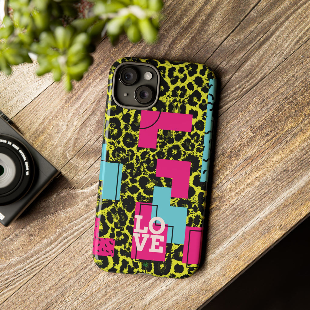 LOVE Neon Yellow RG Phone Case iPhone, Galaxy and Google Tough Cases