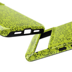 Neon Lime Wow Tough Case for iPhone, Galaxy, or Google Pixel