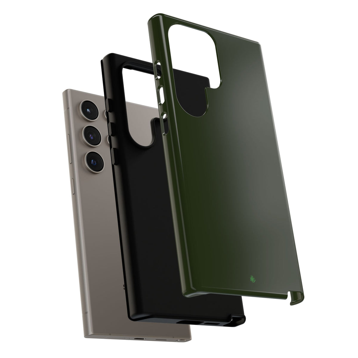 Olive Green Tough Phone Case for iPhone, Galaxy and Google Pixel