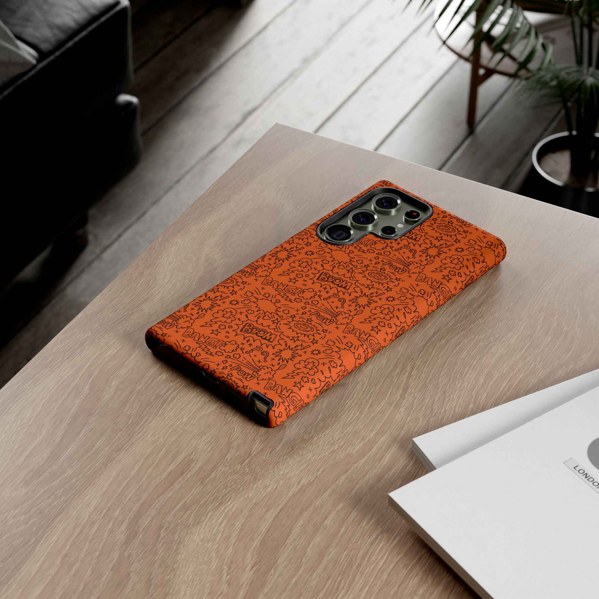 Wow Orange Tough Case for iPhone, Galaxy, or Google Pixel