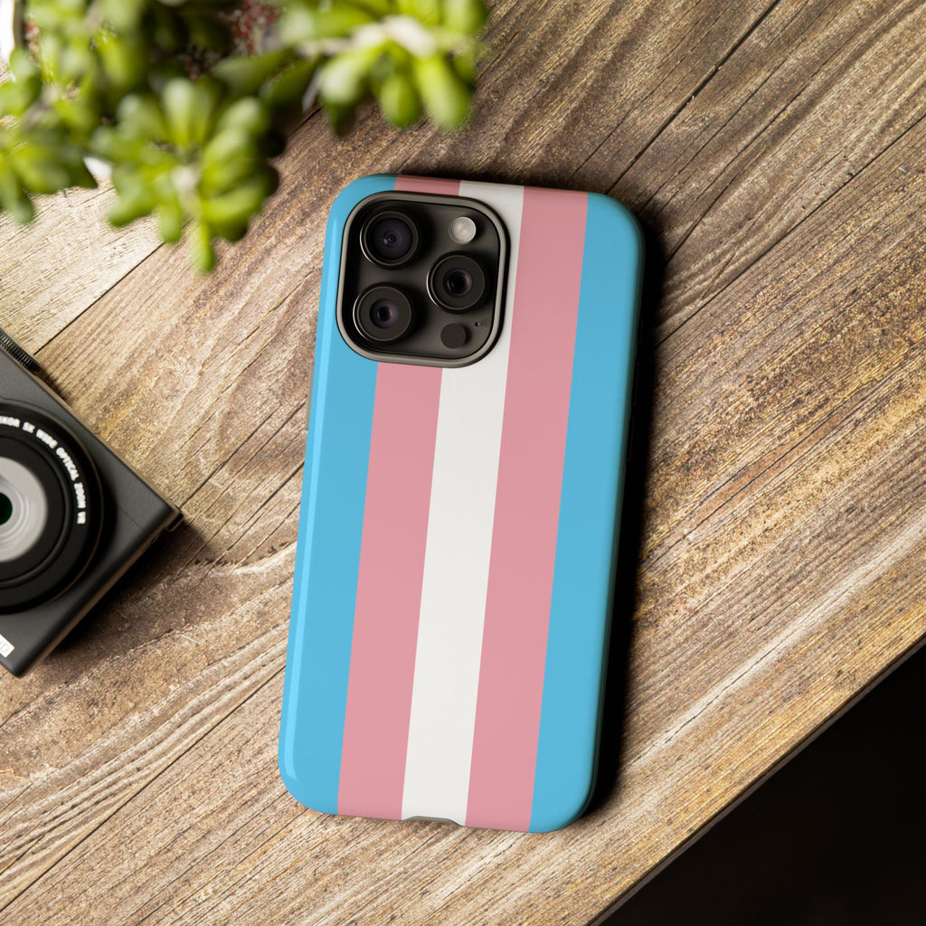 Trans Colors Tough Phone Case for iPhone, Galaxy, or Google Pixel
