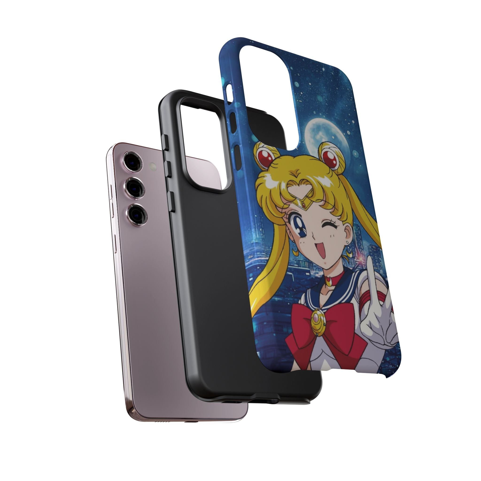 Blue S Moon Tough Case for iPhone, Galaxy, or Google Pixel