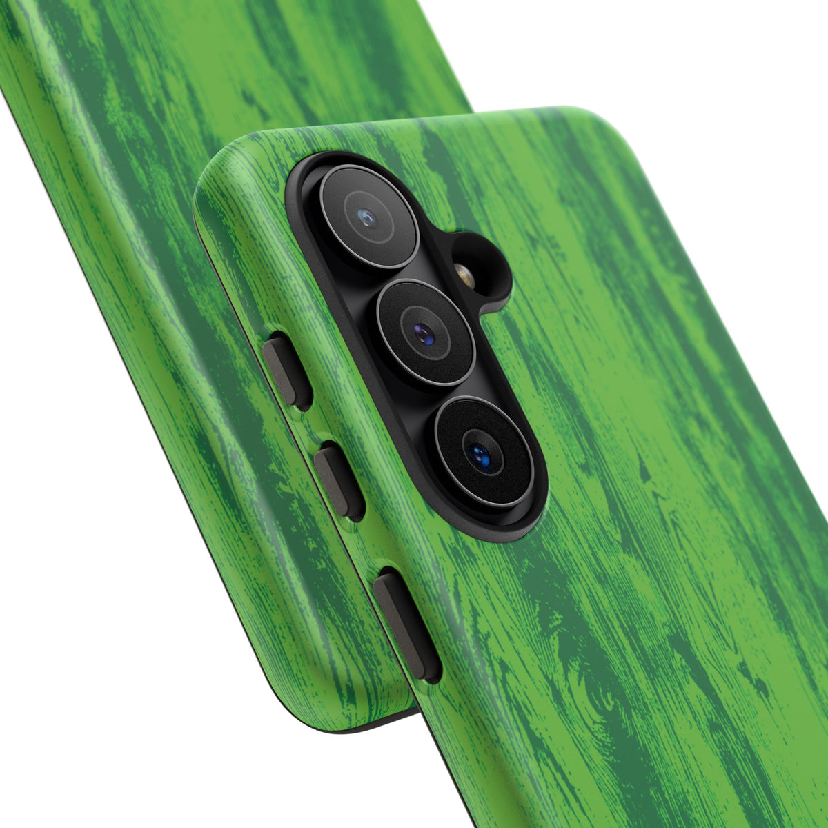 Neon Green Wood Print Tough Phone Case iPhone, Galaxy, or Google Pixel