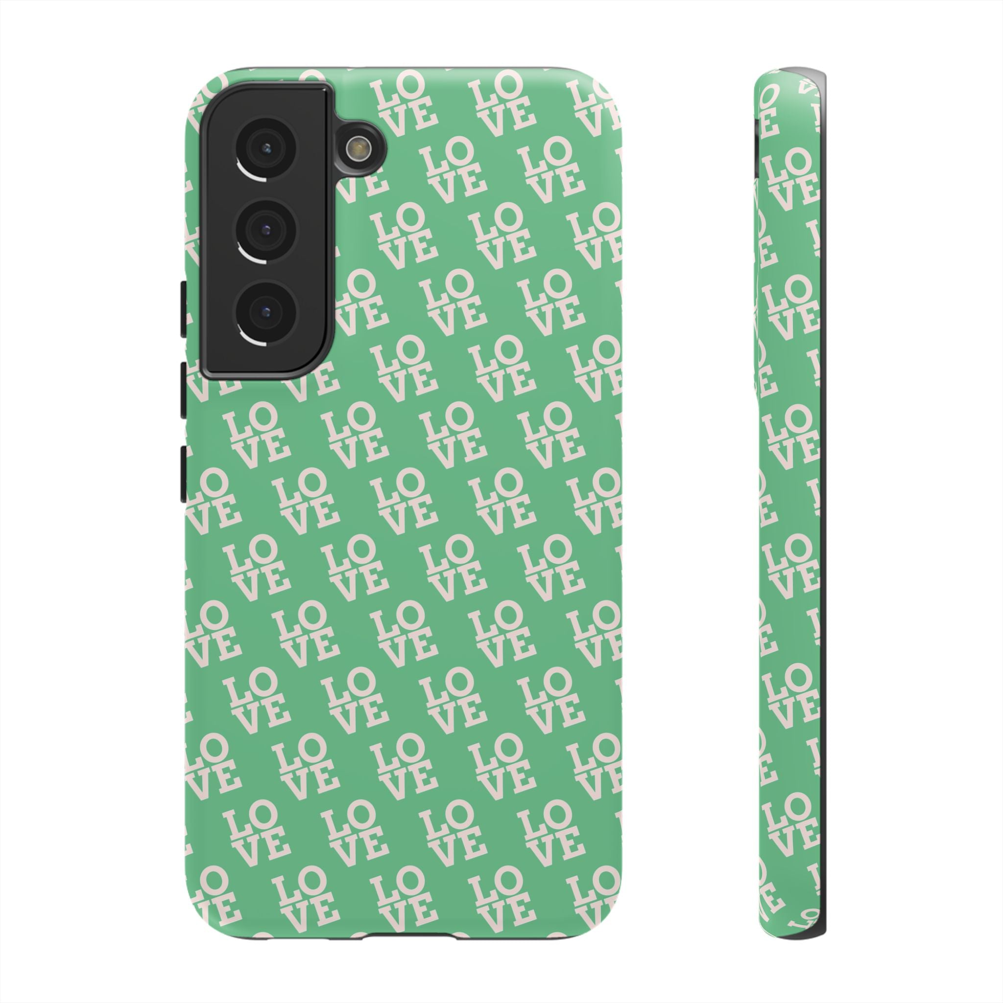 LOVE Aqua Tough Phone Case for iPhone, Galaxy, or Google Pixel