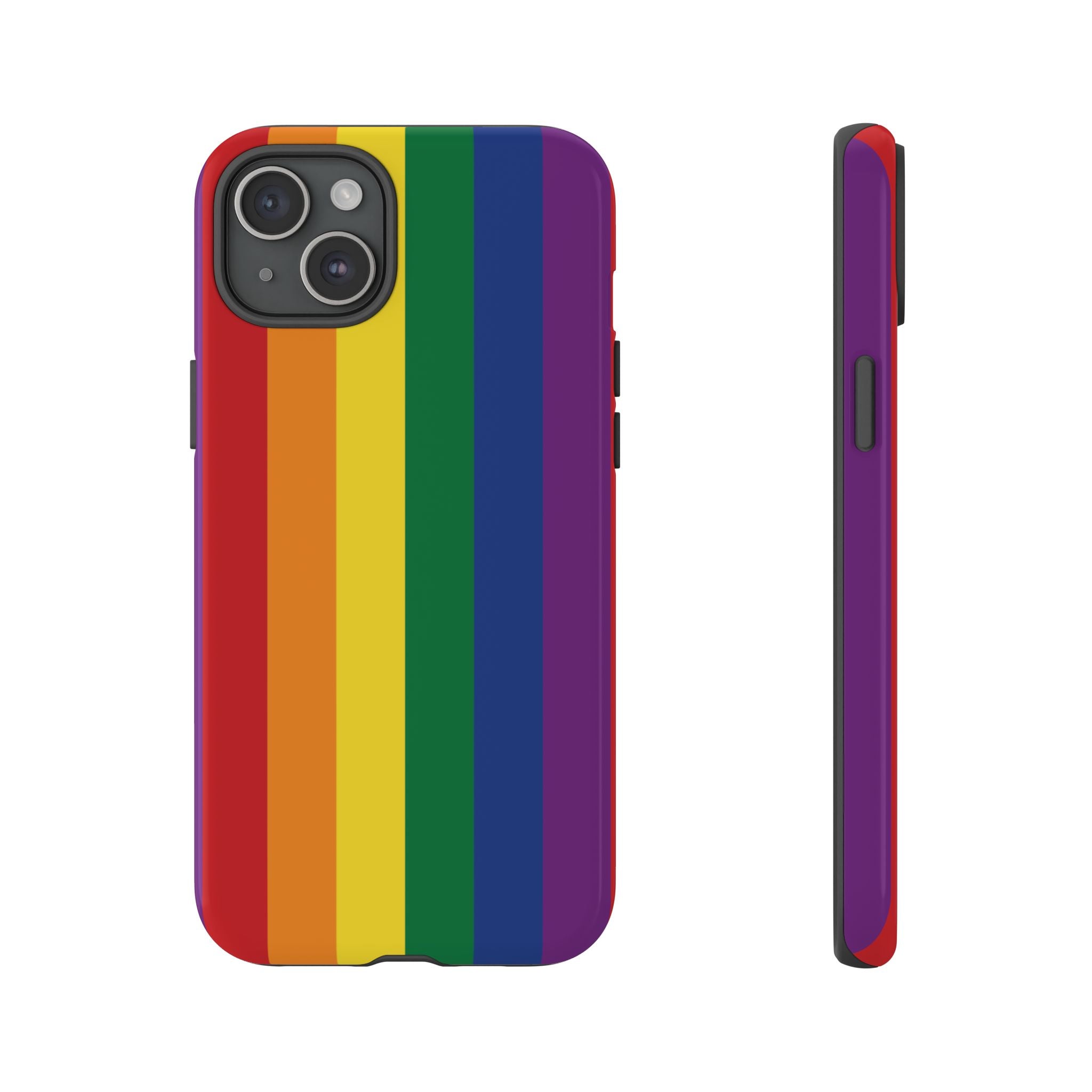 LGBTQ Rainbow Flag Tough Phone Case for iPhone, Galaxy, or Google Pixel