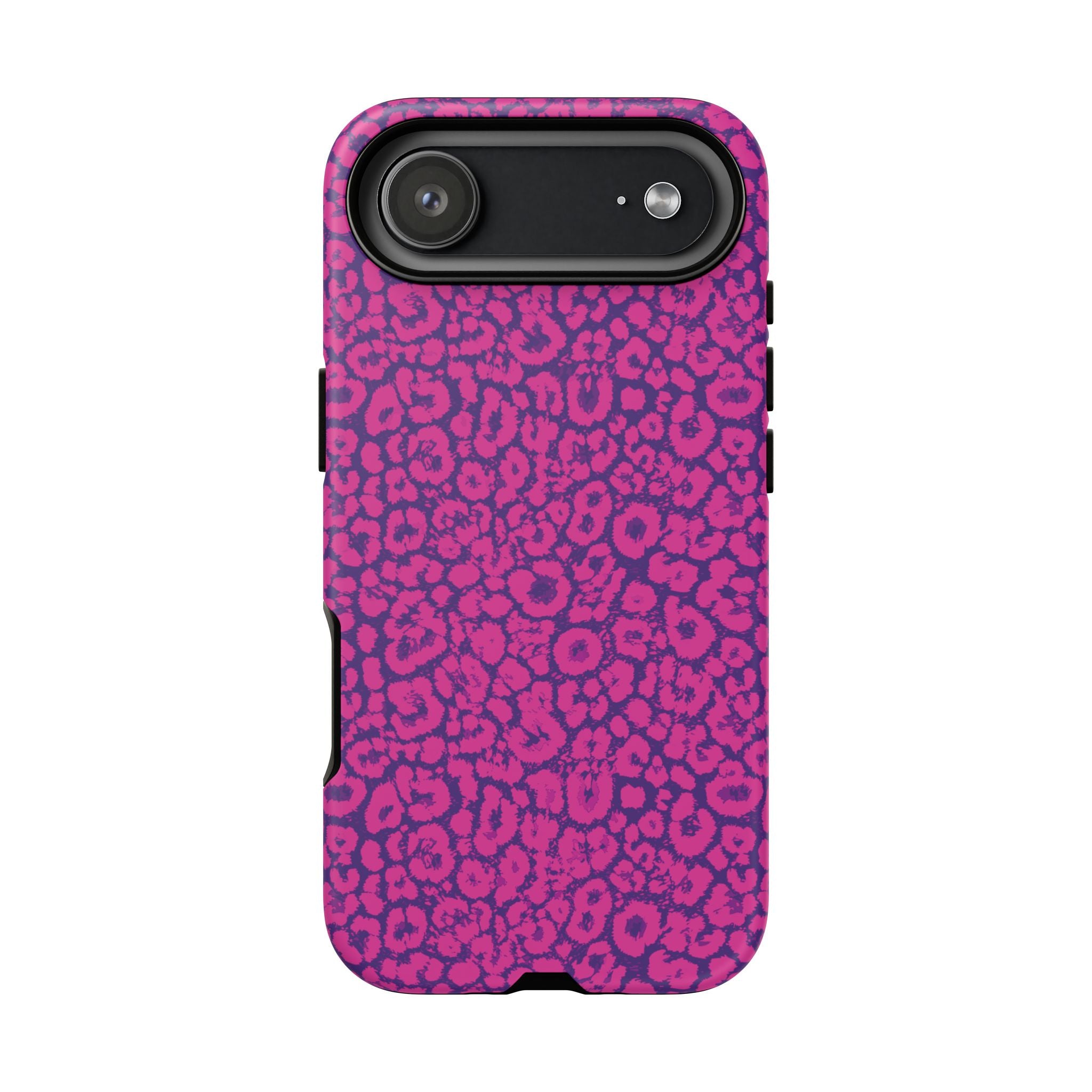 Pink Purple Leopard Tough Phone Case iPhone, Galaxy and Google Pixel