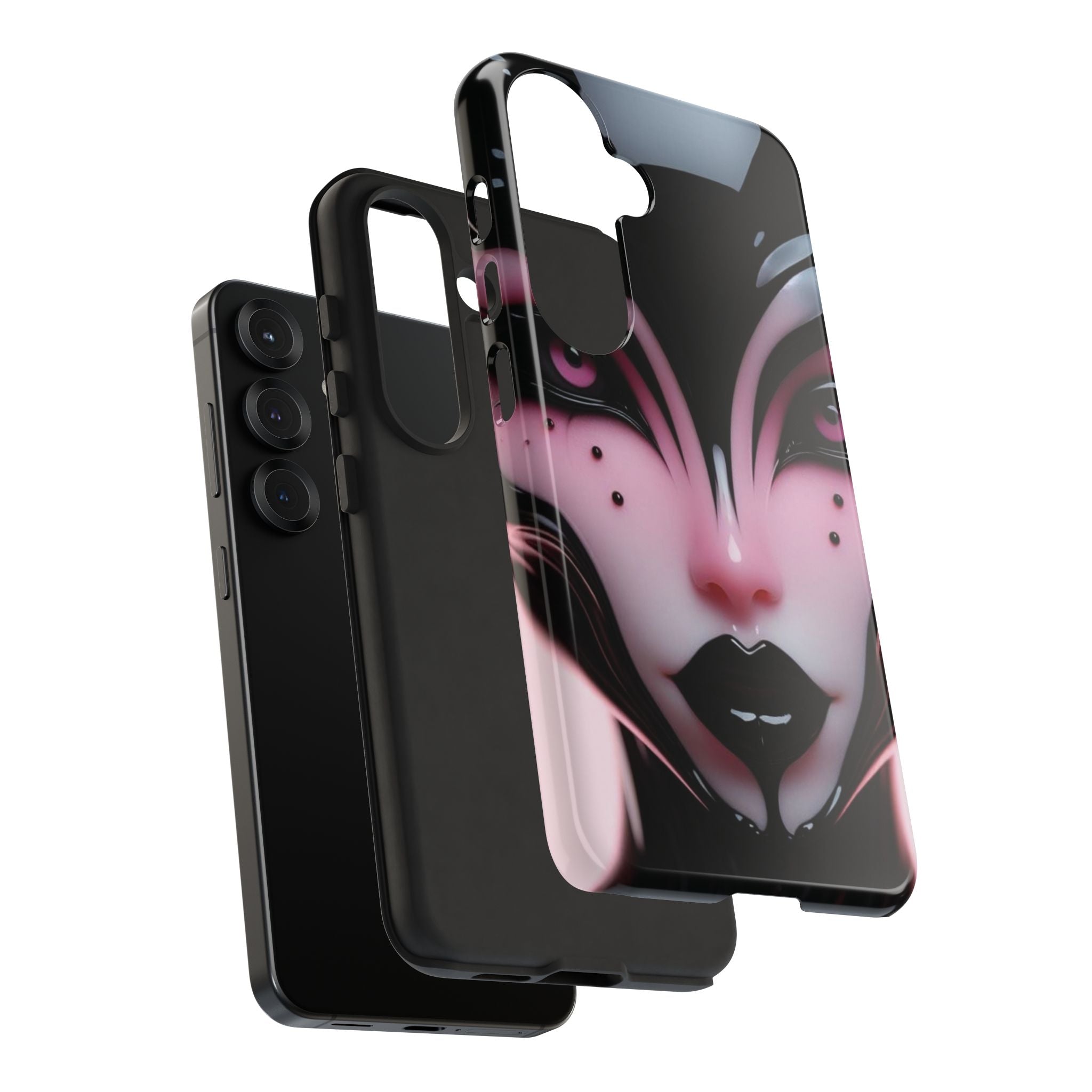 Pink Alien Tough Phone Case for iPhone, Galaxy, or Google Pixel