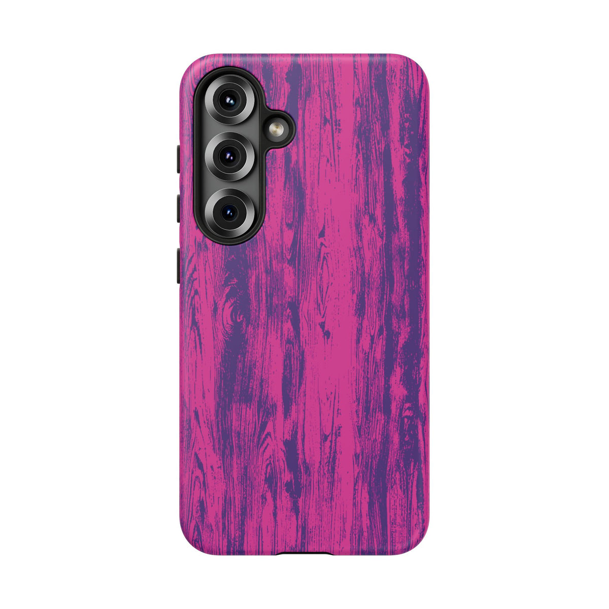 Pink Purple Wood Tough Phone Case iPhone, Galaxy, or Google Pixel