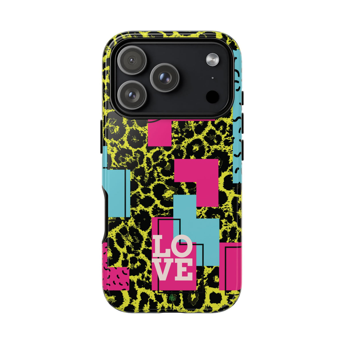 LOVE Neon Yellow RG Phone Case iPhone, Galaxy and Google Tough Cases