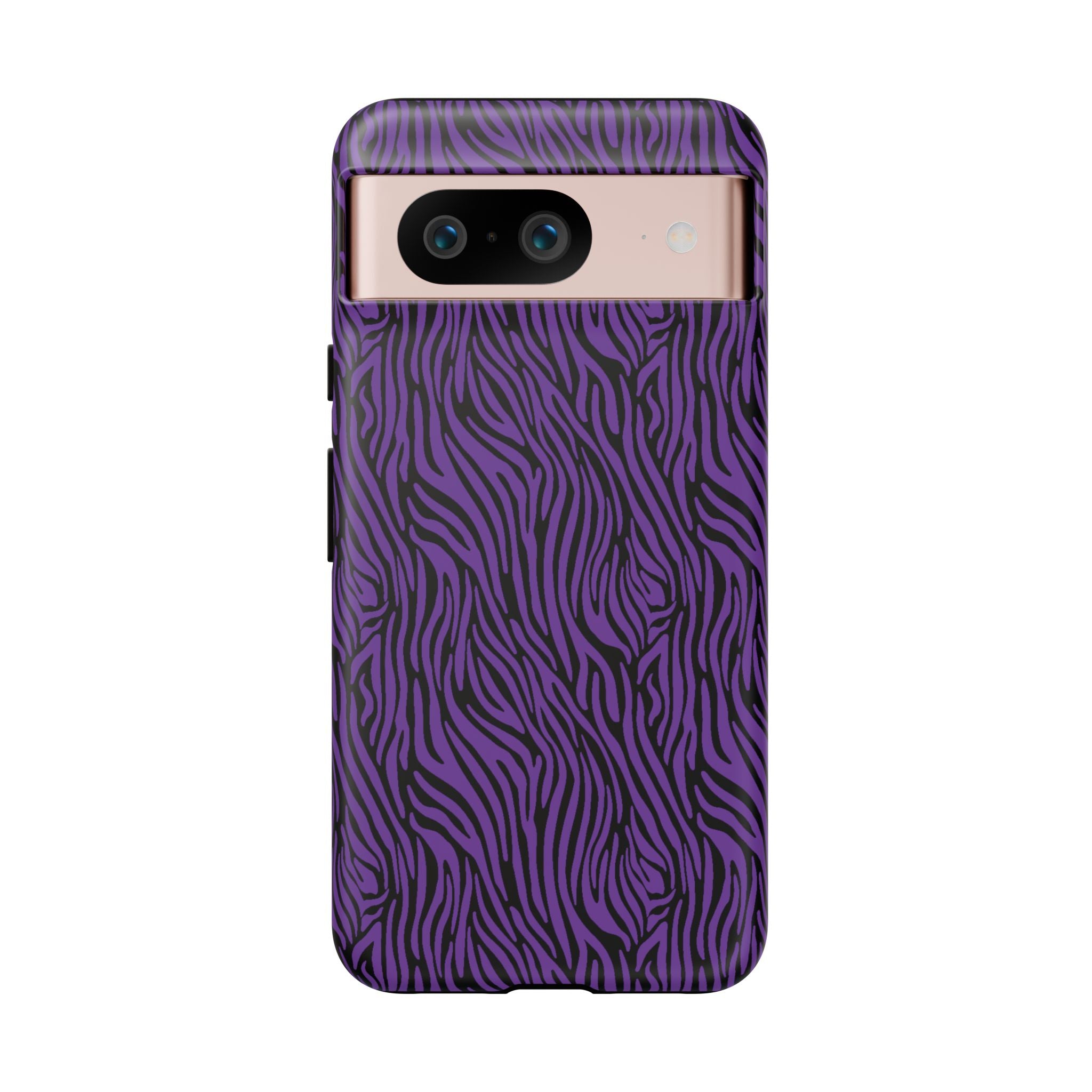 Purple Zebra Tough Phone Case for iPhone, Galaxy, or Google Pixel