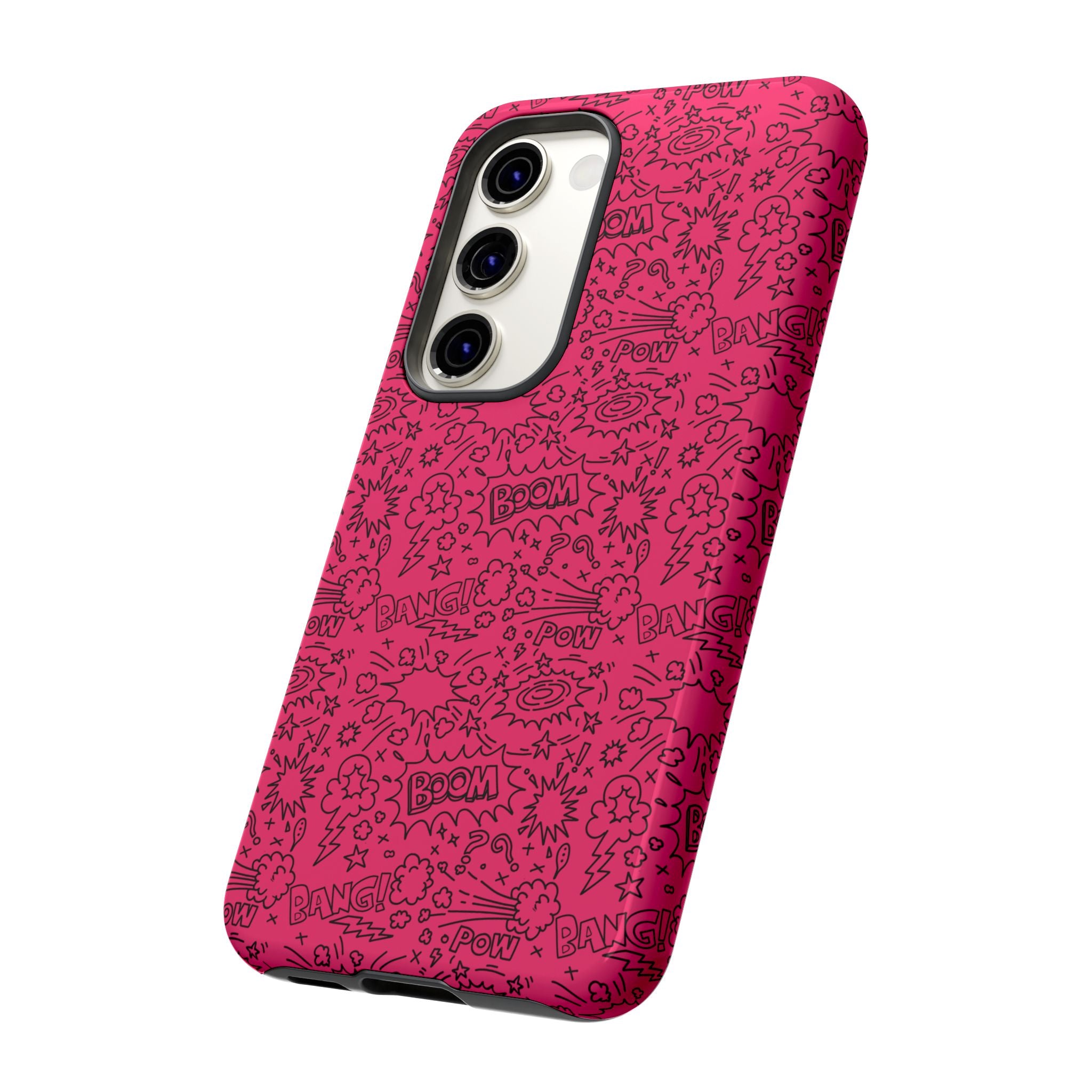 Pink Wow Tough Case for iPhone, Galaxy, or Google Pixel